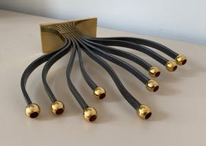 Niet of onleesbaar gesigneerd - Karshi Menorah kandelaar 24k gold plated kopen? Bied vanaf 1!