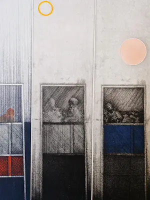 Martin Ware - Magisch realisme Ets/Aquatint - "City" - kleine oplage (25) - gesigneerd kopen? Bied vanaf 41!