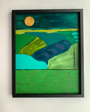 Ronald Boonacker - Italiaans Landschap (certificaat van echtheid) verkauft für € 150!