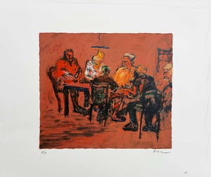 Luis Filcer - zeefdruk Aan tafel e.a. - 21525 kopen? Bied vanaf 65!