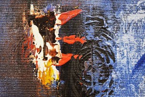 Niet of onleesbaar gesigneerd - Metro - Abstract Blue kopen? Bied vanaf 1!