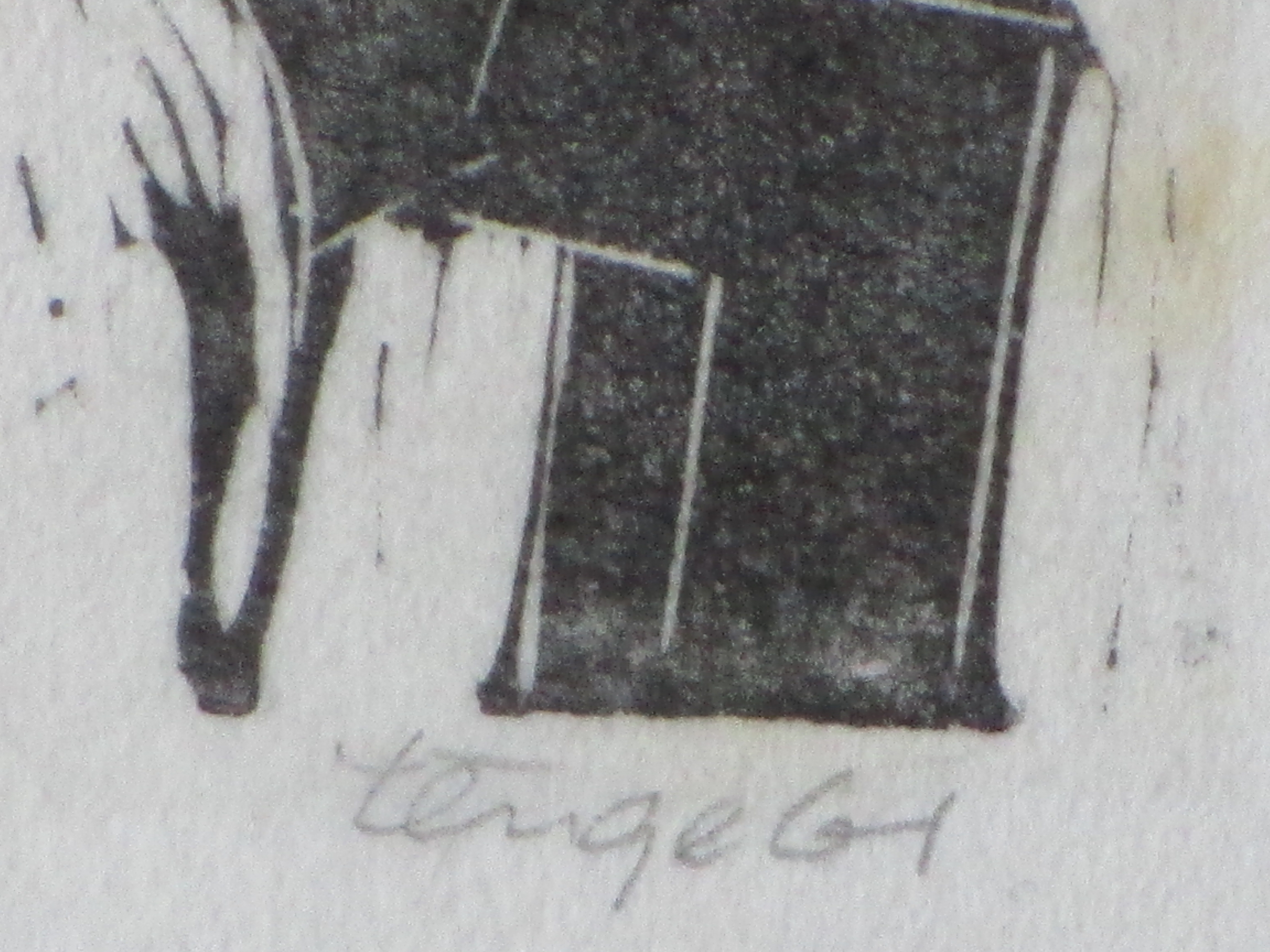 Niet of onleesbaar gesigneerd - Zogende moeder - Houtsnede kopen? Bied vanaf 1!