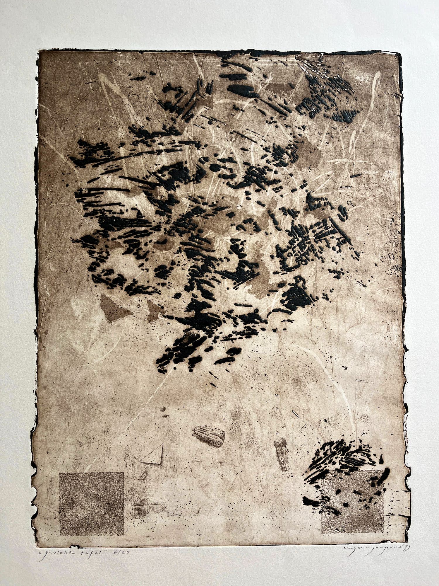 Eugene Jongerius - Gevlekte tafel kopen? Bied vanaf 20!