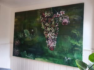 Ellen Grote Beverborg - Bloemen landschap kopen? Bied vanaf 350!