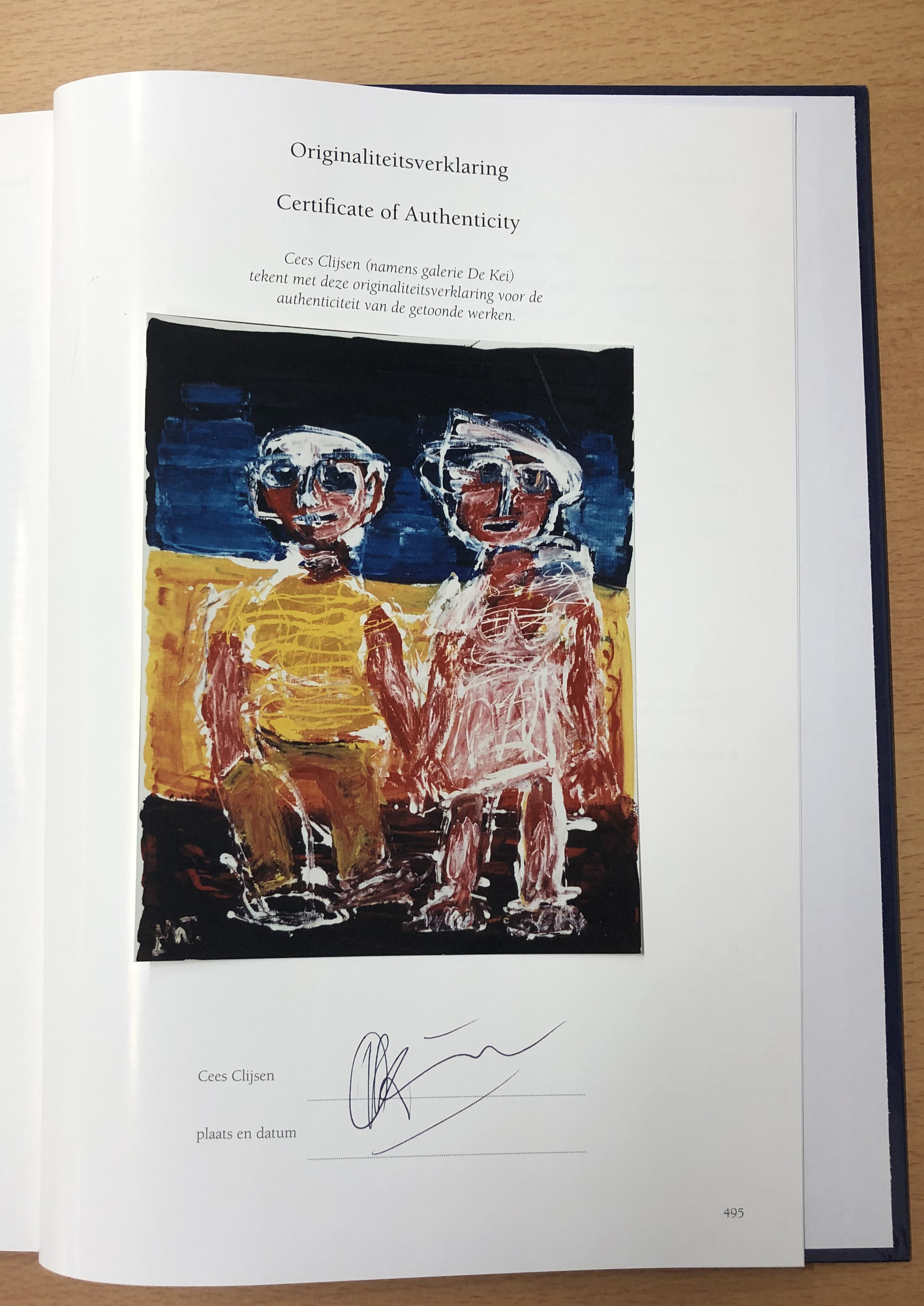 Martin van Wordragen - Olieverf op doek, Echtpaar aan zee - Ingelijst kopen? Bied vanaf 400!