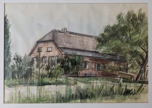 Elly Kuipers - Weurt/Beuningen - gesigneerd - 1981 - ingelijst kopen? Bied vanaf 1!