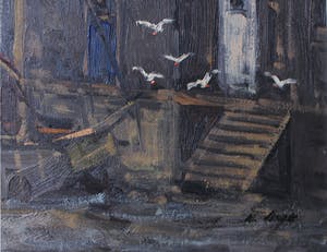 Niet of onleesbaar gesigneerd - Havengezicht - H. Dijk kopen? Bied vanaf 1!