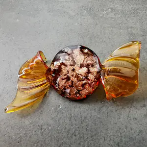 Seguso - Murano Goud & Aventurine Glas Snoepjes (8) - Bonbons - Sweets - Kunst - Venetië kopen? Bied vanaf 90!