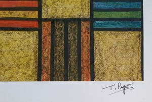 Ton Pape - gouaches - Abstracte compositie (2081) - 21858 kopen? Bied vanaf 25!
