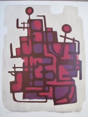 Wim Motz - Litho "Contour" kopen? Bied vanaf 45!
