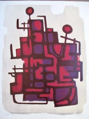 Wim Motz - Litho "Contour" verkocht voor € 45!
