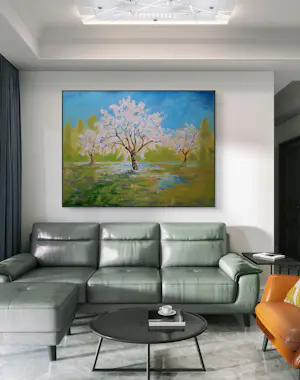 Elva Polyakova - Bloeiende bomen na regen kopen? Bied vanaf 200!