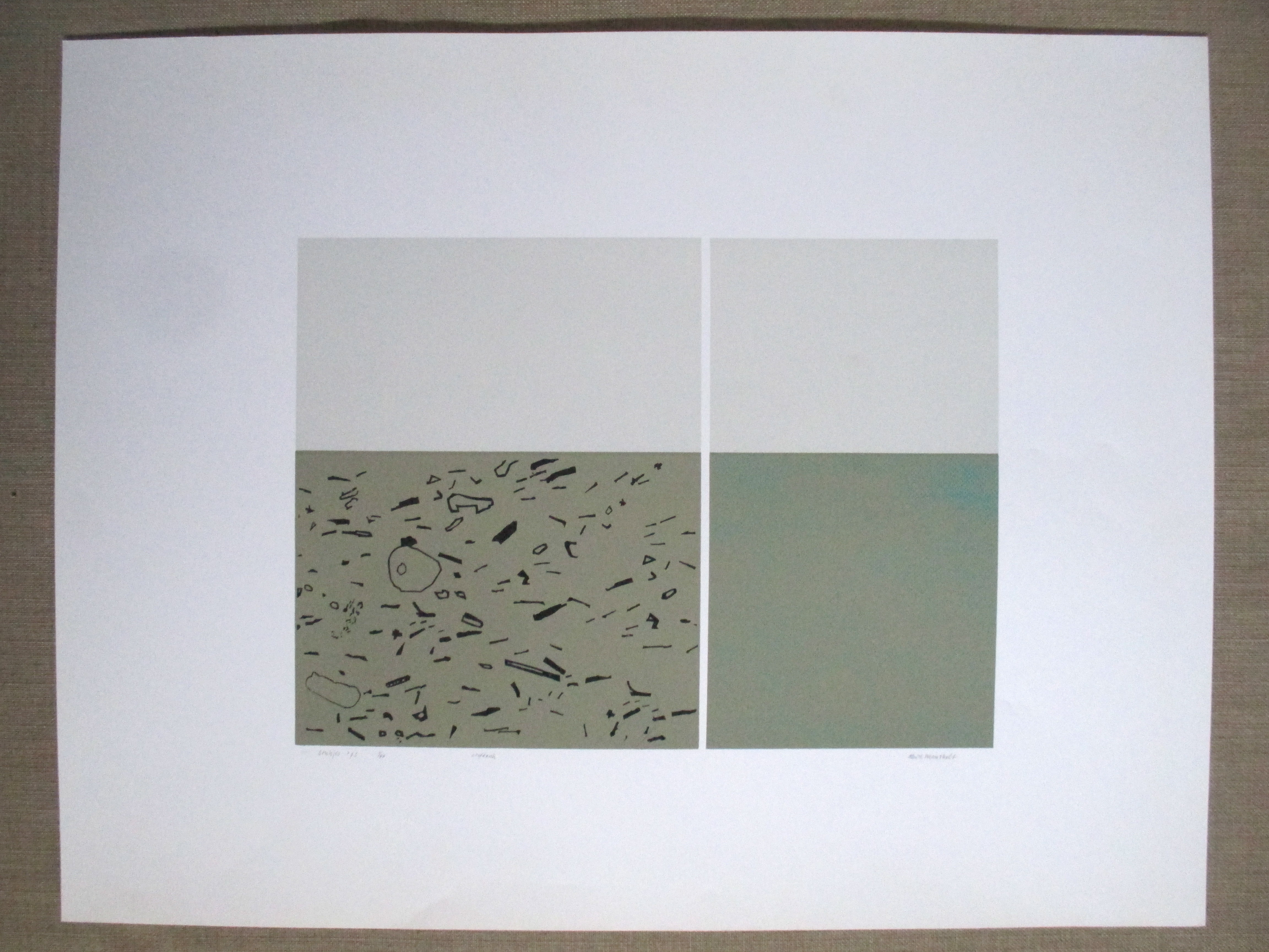 Aleid Mansholt - Zeefdruk "Stukjes" kopen? Bied vanaf 20!