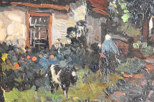 Ben Viegers - Boerin met een geit. kopen? Bied vanaf 650!