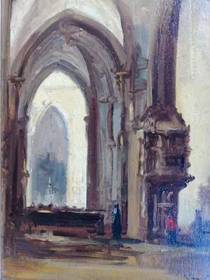 Johannes Bosboom - kerkinterieur van Johannes Bosboom kopen? Bied vanaf 40!