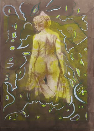 Niet of onleesbaar gesigneerd - Gemengde techniek, Zonder titel - Ingelijst kopen? Bied vanaf 1!