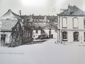 Joop Vestjens - Litho/Pentekening Rotterdam-Charlois kopen? Bied vanaf 44!