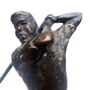 Hans Kuyper - 'Golfer' - massief bronzen beeld monogram - 23375 kopen? Bied vanaf 95!