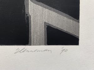 Jeroen Henneman - zeefdruk - 'De aquarel' - 1990 kopen? Bied vanaf 175!