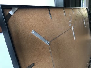 Guillaume Le Roy - Compositie zwart en rood-Barth lijst- Zeer groot! / Handgesign. / kleine oplage kopen? Bied vanaf 315!