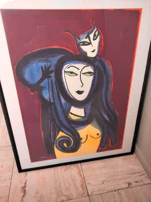 Corneille - Oiseau sur tete verkocht voor € 265!