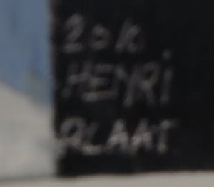 Henri Plaat - Gouache, Zonder titel - Ingelijst kopen? Bied vanaf 50!