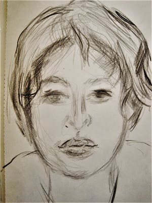 Gerard Schaperkotter - zijn schetsboek jaren 60 in olieverf-inkt en potlood - div. voorstellingen kopen? Bied vanaf 28!