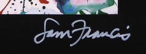 Sam Francis - Handgesigneerd affiche, Zonder titel - Ingelijst kopen? Bied vanaf 1!