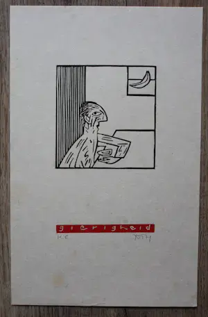 Tom Thijsse - 7 houtsneden: De zeven Hoofdzonden - 1999 kopen? Bied vanaf 29!