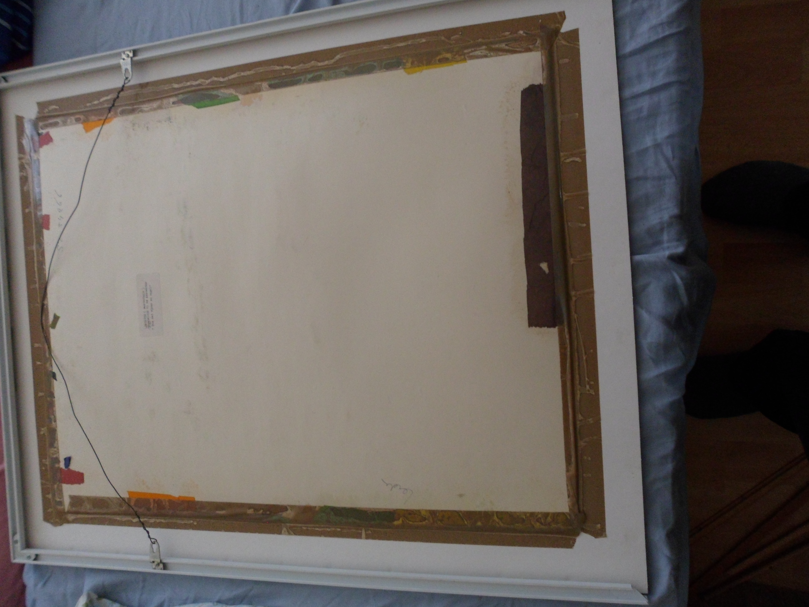 Batavus Westerhuis - Compositie: gemende techniek op papier: Titel Bos met vijver en vogel. kopen? Bied vanaf 20!