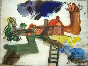 Anton Martineau - zonder titel verkocht voor € 150!