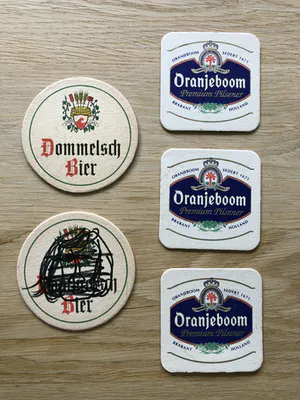 Gerard Fieret - 3 portret tekeningen + 5 Fieret bierviltjes uit de verzameling van Ben Moritz kopen? Bied vanaf 75!