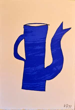 Klaas Gubbels - Thee/Koffie kan - gesigneerd - 1997 verkocht voor € 1!