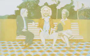 Aat Verhoog - Gezellig op 't bankje kopen? Bied vanaf 100!