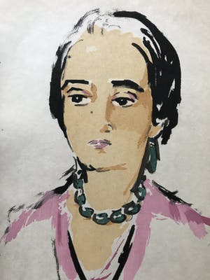 Kees van Dongen - Pochoir Tete de Femme 1925 kopen? Bied vanaf 150!