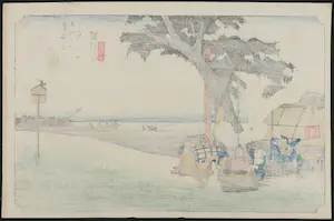 Ando Hiroshige - Houtdruk, Fukuroi kopen? Bied vanaf 35!