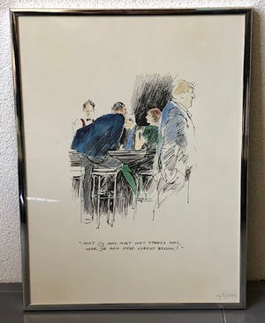 Peter van Straaten - zeefdruk in kleur kopen? Bied vanaf 25!