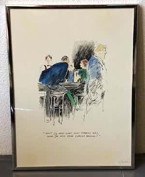 Peter van Straaten - zeefdruk in kleur verkocht voor € 25!