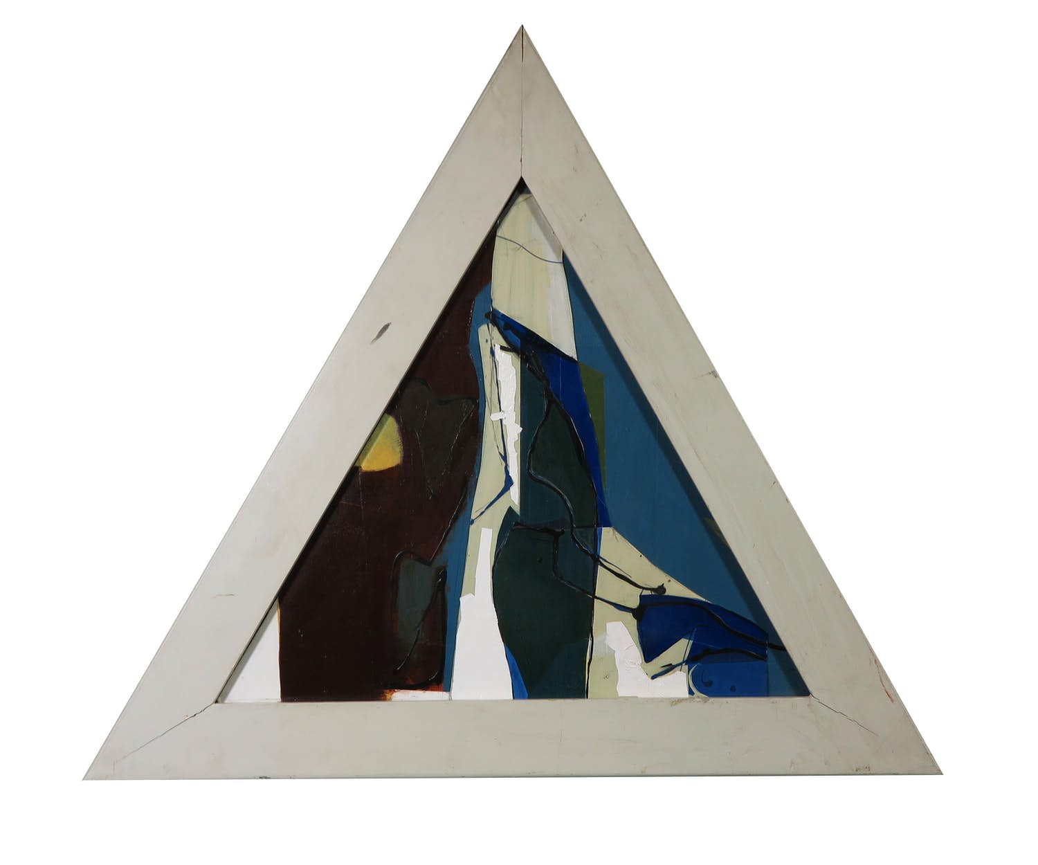 Han le Roy - Gemengde techniek op paneel, Moeder - Kind in lood - Ingelijst verkocht voor € 1!