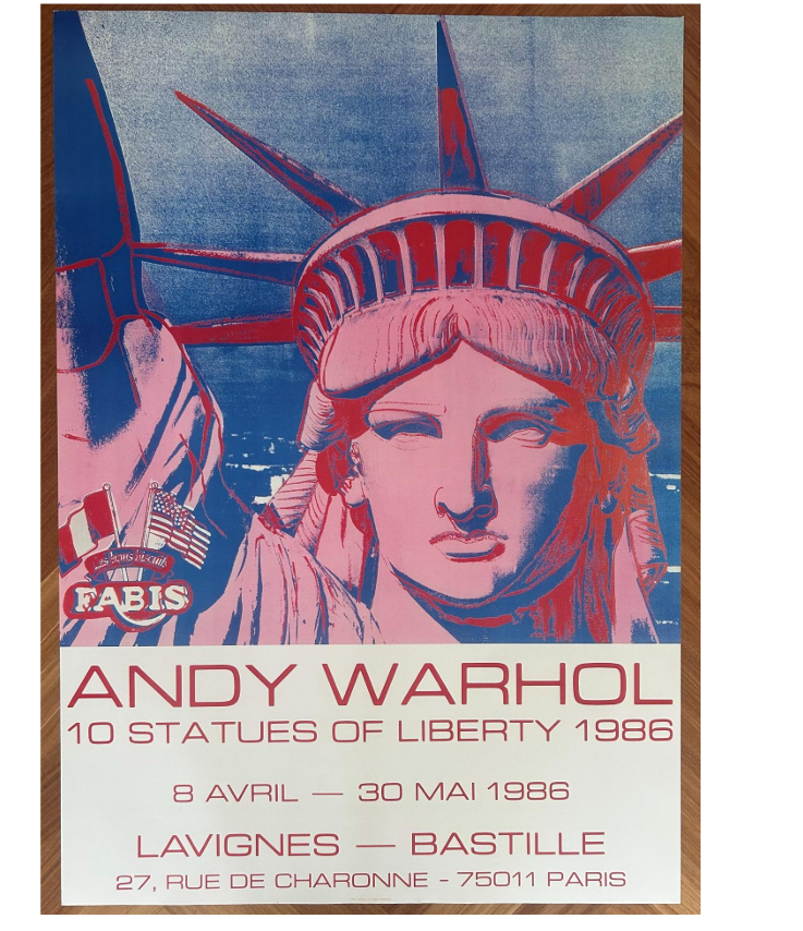AcheterAndy Warhol - Offset-litho Affiche 10 STATUES OF LIBERTY uit 1986? Enchérissez de 55!