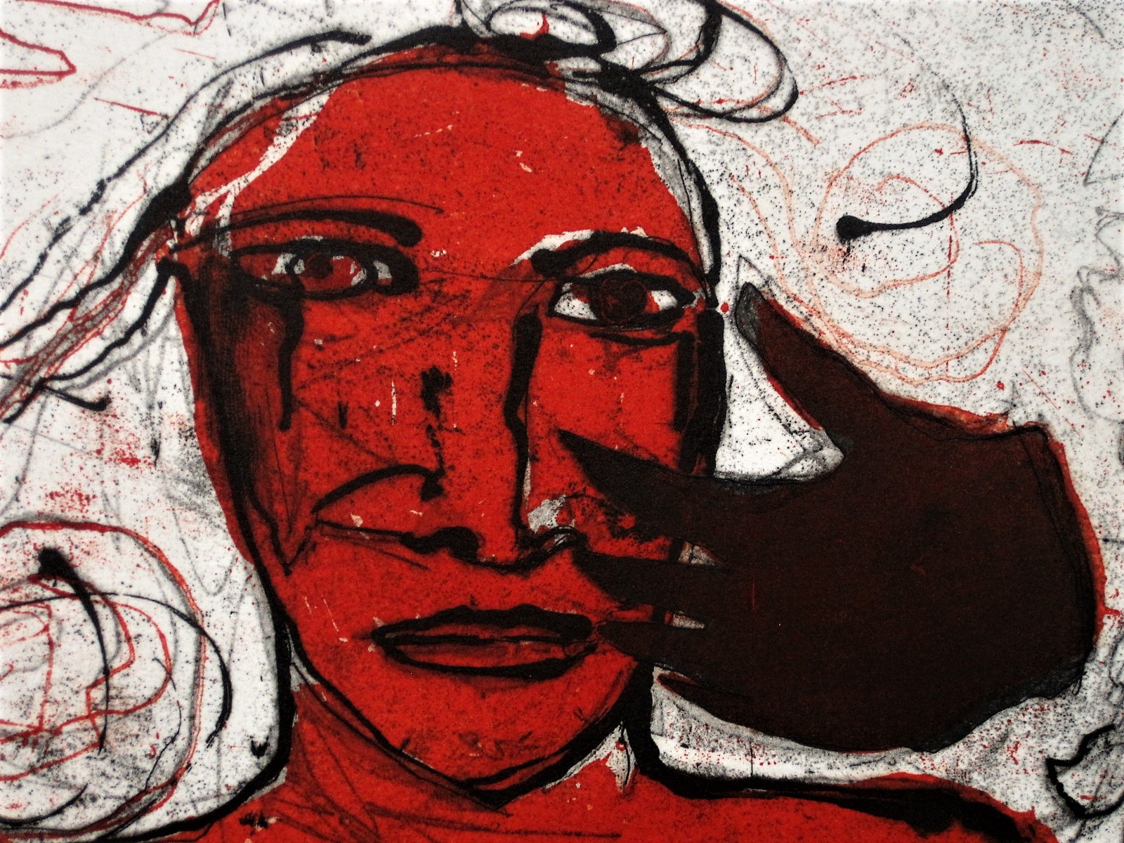 Amanda Faulkner - Intrigerende Grafiek "self regard 1993" gesigneerd kopen? Bied vanaf 1!