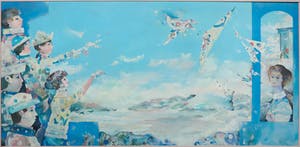 Dirkje Kuik - Monumentaal drie-luik, Jaargetijde - Ingelijst (Zeer groot!) kopen? Bied vanaf 1!