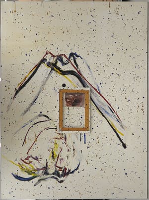 Pieter Engels - Acryl op doek, Zonder titel - Ingelijst (Zeer groot) kopen? Bied vanaf 1!