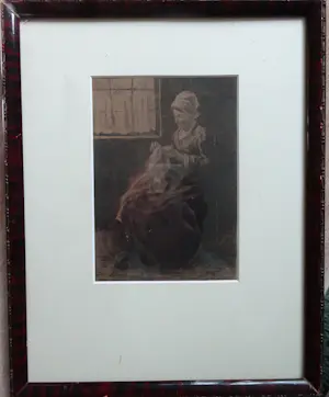 Philip Zilcken - Ets van het naaistertje naar Josef Israels kaufen? Bieten Sie von 30!