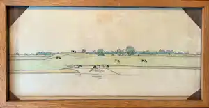 Hendrik Valk - Koeien in rivierlandschap verkauft für € 220!