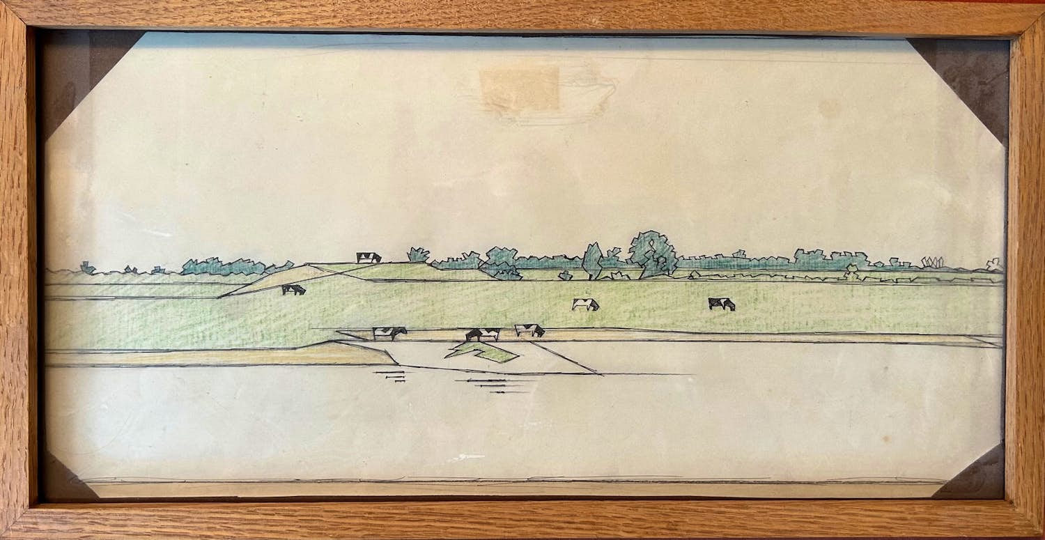 Hendrik Valk - Koeien in rivierlandschap kopen? Bied vanaf 125!