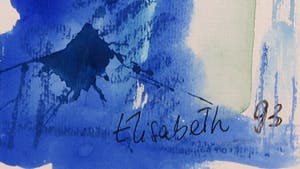 Niet of onleesbaar gesigneerd - Aquarel, Bloemen - Ingelijst kopen? Bied vanaf 1!