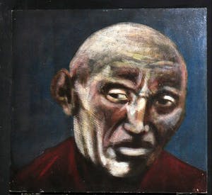 Jan Bollaert - Olieverf op board, Buddha kopen? Bied vanaf 1!