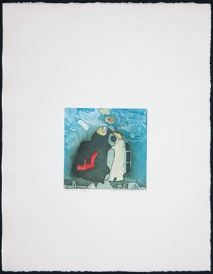 Michel van Overbeeke - Kleurenets met bladgoud, Aware away II kopen? Bied vanaf 1!