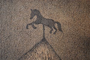 Henk Albers - De hooischelf - grote ingelijste potloodtekening kopen? Bied vanaf 35!